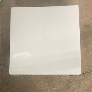 White Square Ceramic Food Tray